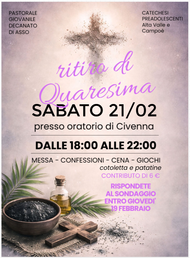 quaresima ritiro quaresima ritiro
