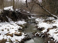 Rio Secco Predosa, 2011, condizioni estreme di ricerca dell'oro, Foto V. Mauri