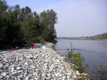 Fiume Ticino Punta Canoa, Cassolnovo, 2005 Foto G. Rizzi
