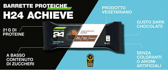 Barrette Proteiche H24 Achieve Dark Chocolate