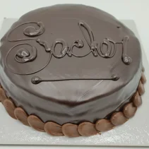 Sacher Pandispagna al cioccolato, Confettura di albicocca, Copertura cioccolato fondente
