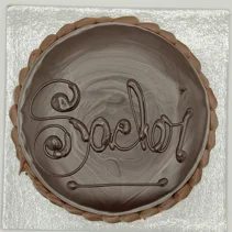 Sacher Pandispagna al cioccolato, Confettura di albicocca, Copertura cioccolato fondente