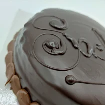 Sacher Pandispagna al cioccolato, Confettura di albicocca, Copertura cioccolato fondente