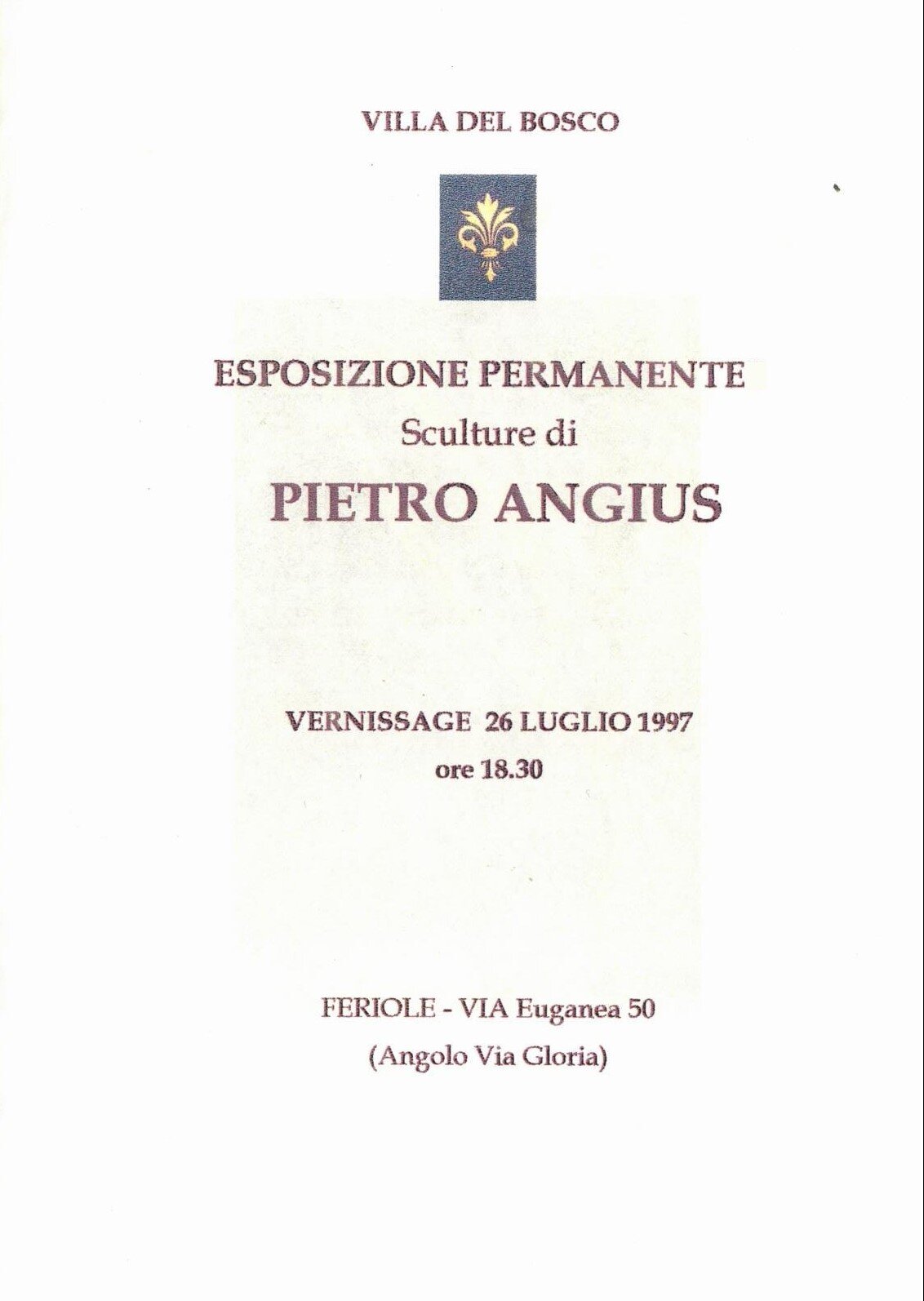 PIETRO ANGIUS - VENEZIA IT
