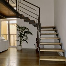 Residenza privata RS_TA Scala soppalco soggiorno