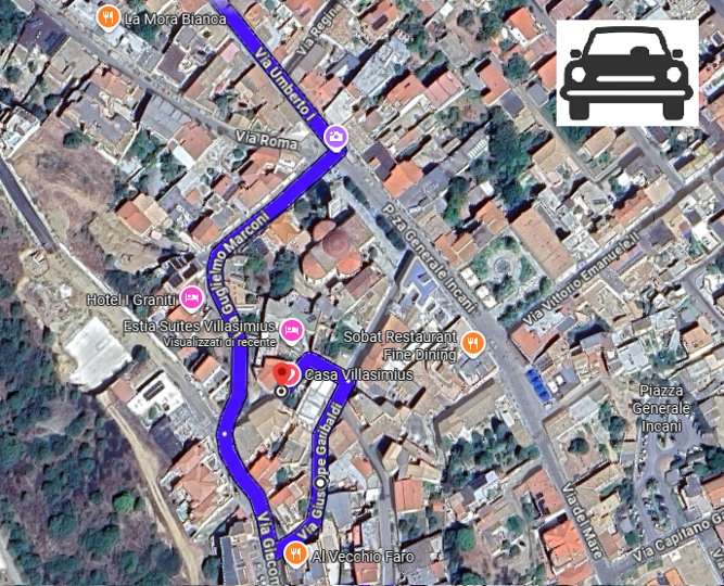 indicazioni da via umberto