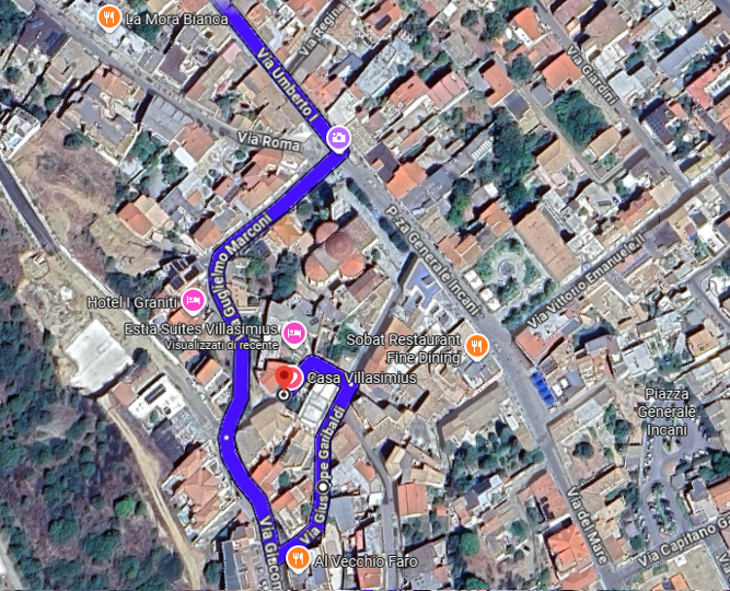 indicazioni da via umberto