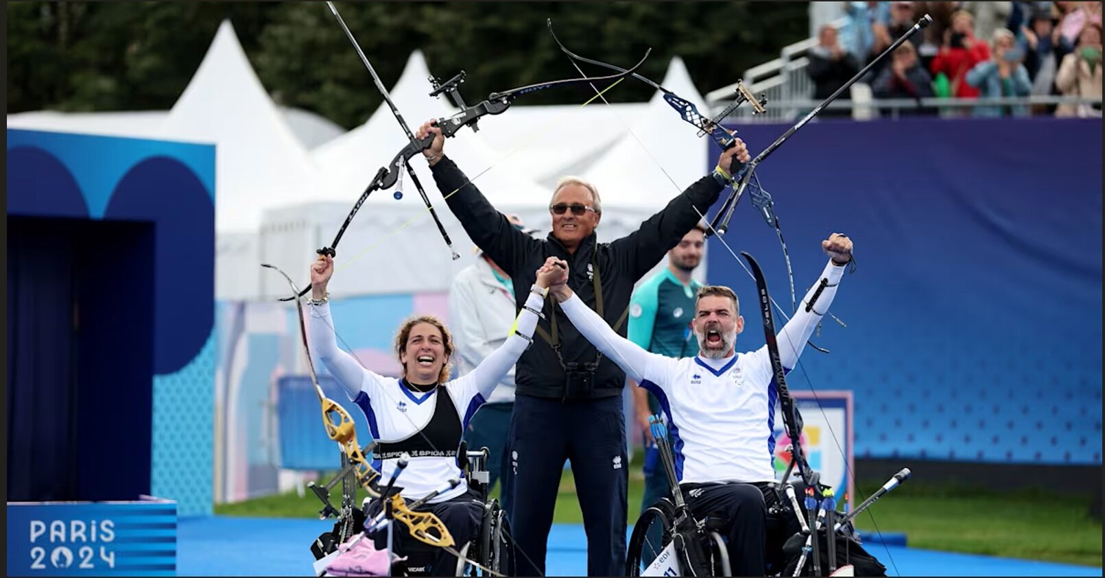 Para archery: Stefano Travisani campione del mondo di arco ricurvo e argento nel mixed team, insieme a Mijno