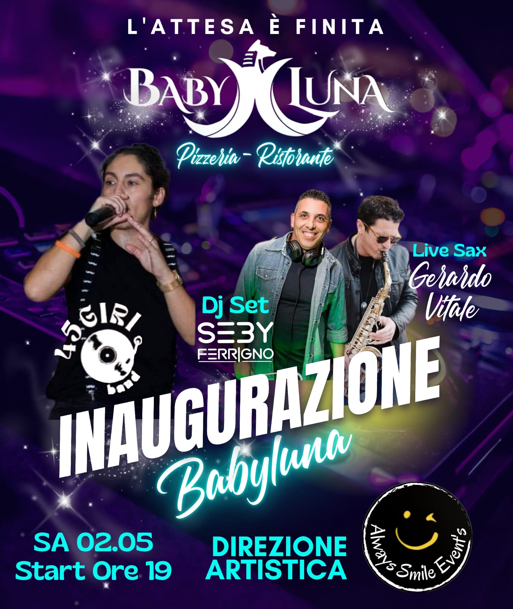Baby Luna riapre dopo 40 anni: Palermo accende una nuova notte di gusto e musica&rdquo;
