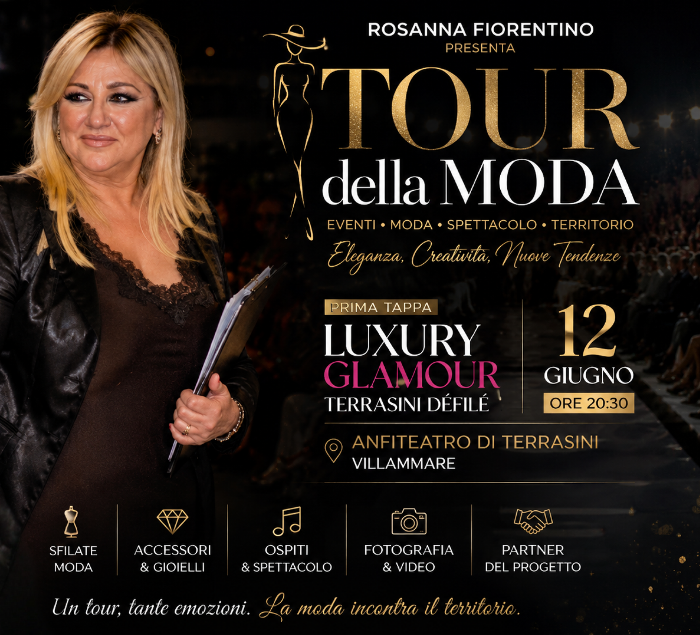 Terrasini apre il Tour della Moda: il 12 giugno il debutto di &ldquo;Luxury Glamour Terrasini Defil&eacute;&rdquo;