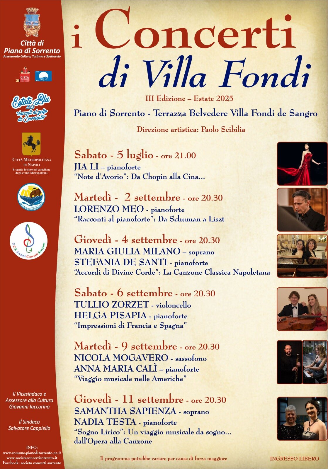 Villa Fondi, una settimana di grande musica tra pianoforte, canto e suggestioni europee