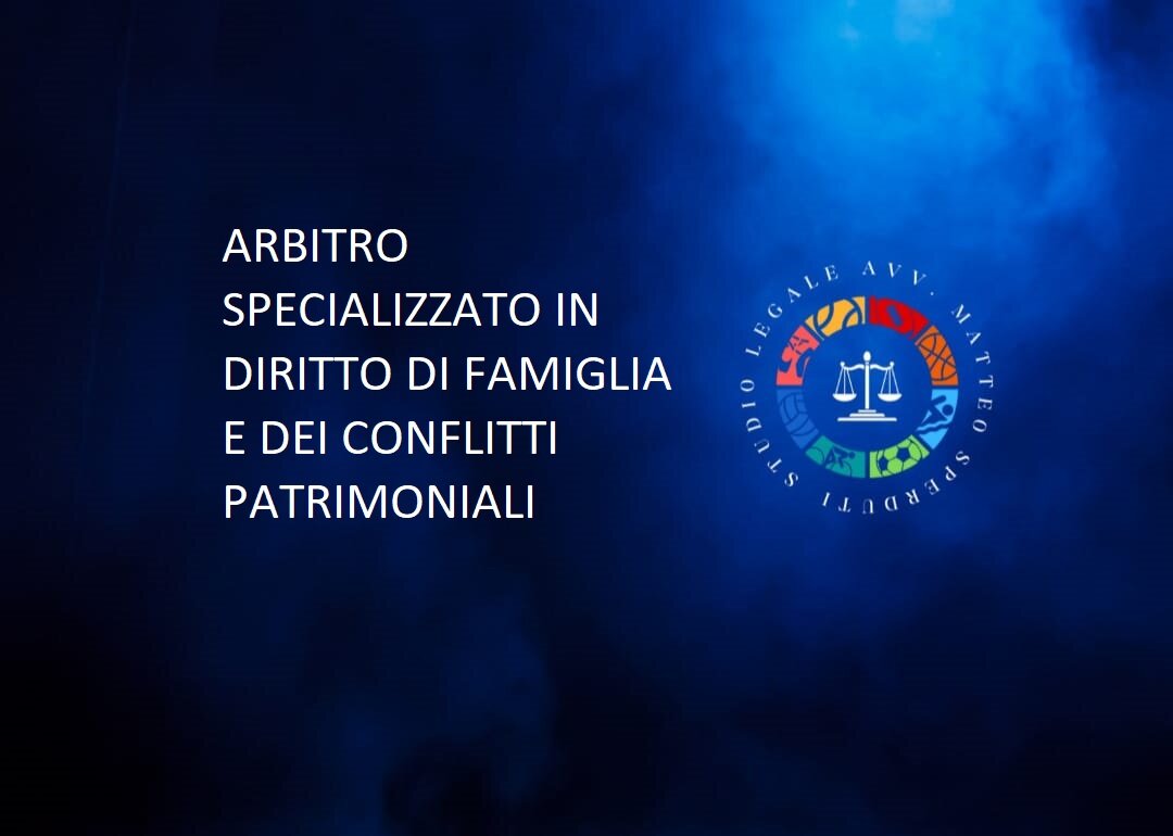 Acquisizione del titolo di Arbitro specializzato nel settore del diritto di famiglia.