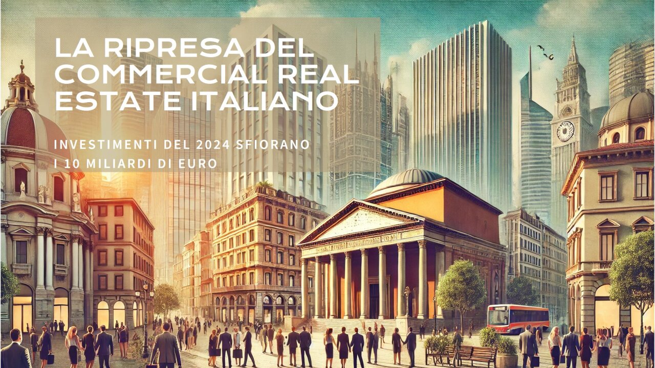 Gli investimenti del 2024 sfiorano i 10 miliardi di euro e si conferma la ripresa del commercial real estate Italiano.