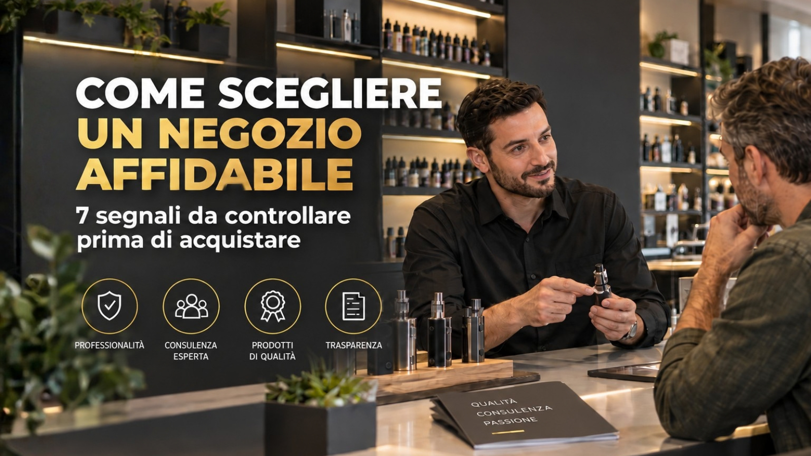 COME SCEGLIERE UN NEGOZIO DI SVAPO AFFIDABILE: 7 SEGNALI DA CONTROLLARE PRIMA DI ACQUISTARE