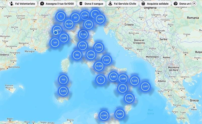La mappa del nonprofit La mappa del nonprofit