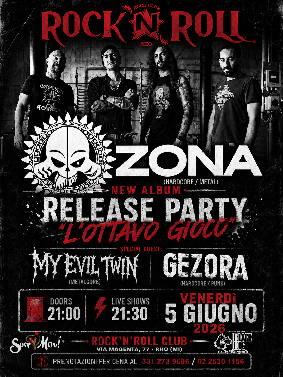 ZONA Release Party @Rock'n'Roll Rho - 06 Giugno 2026