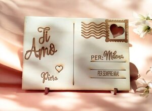 cartolina ti amo san valentino personalizzata