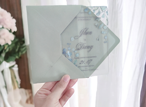 partecipazione plexiglass eucalipto