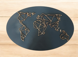 planisfero in legno