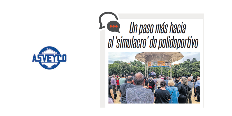 UN PASO M&Aacute;S AL SIMULACRO DE POLIDEPORTIVO