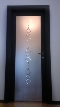 PORTA INTERNA IN VETRO PORTE INTERNA IN LEGNO E VETRO ARTISTICO LAVORATO CON INCISIONE