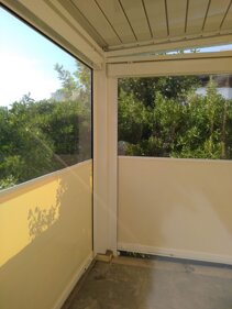 TENDE TRASPARENTI CRISTALL CHIUSURA DI VERANDA CON TENDE REALIZZATE IN TESSUTO CRISTAL TRASPARENTE E PARTE BASSA IN PVC AVORIO TENDE TRASPARENTI CRISTALL CHIUSURA DI VERANDA CON TENDE REALIZZATE IN TESSUTO CRISTAL TRASPARENTE E PARTE BASSA IN PVC AVORIO