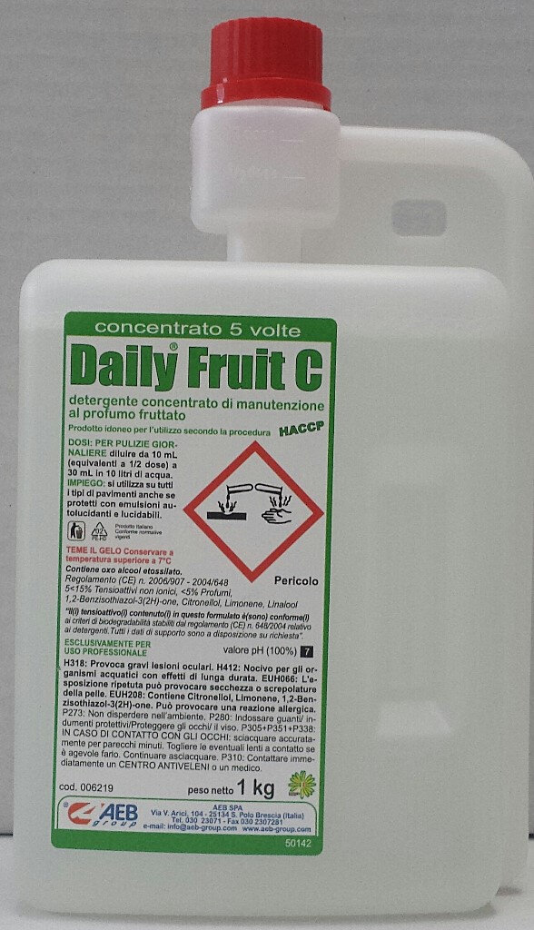 DAILY FRUIT kg.1 detergente al profumo di frutta