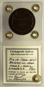baiocco-cu-1846-roma-fdc