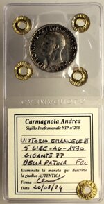 5-lire-ag-1930-aquilino-fdc