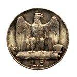 5-lire-ag-1929-2-rosette-fdc