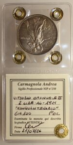 2-lire-ag-1911-cinquantenario-fdc