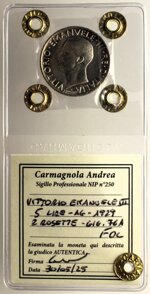 5-lire-ag-1929-2-rosette-fdc
