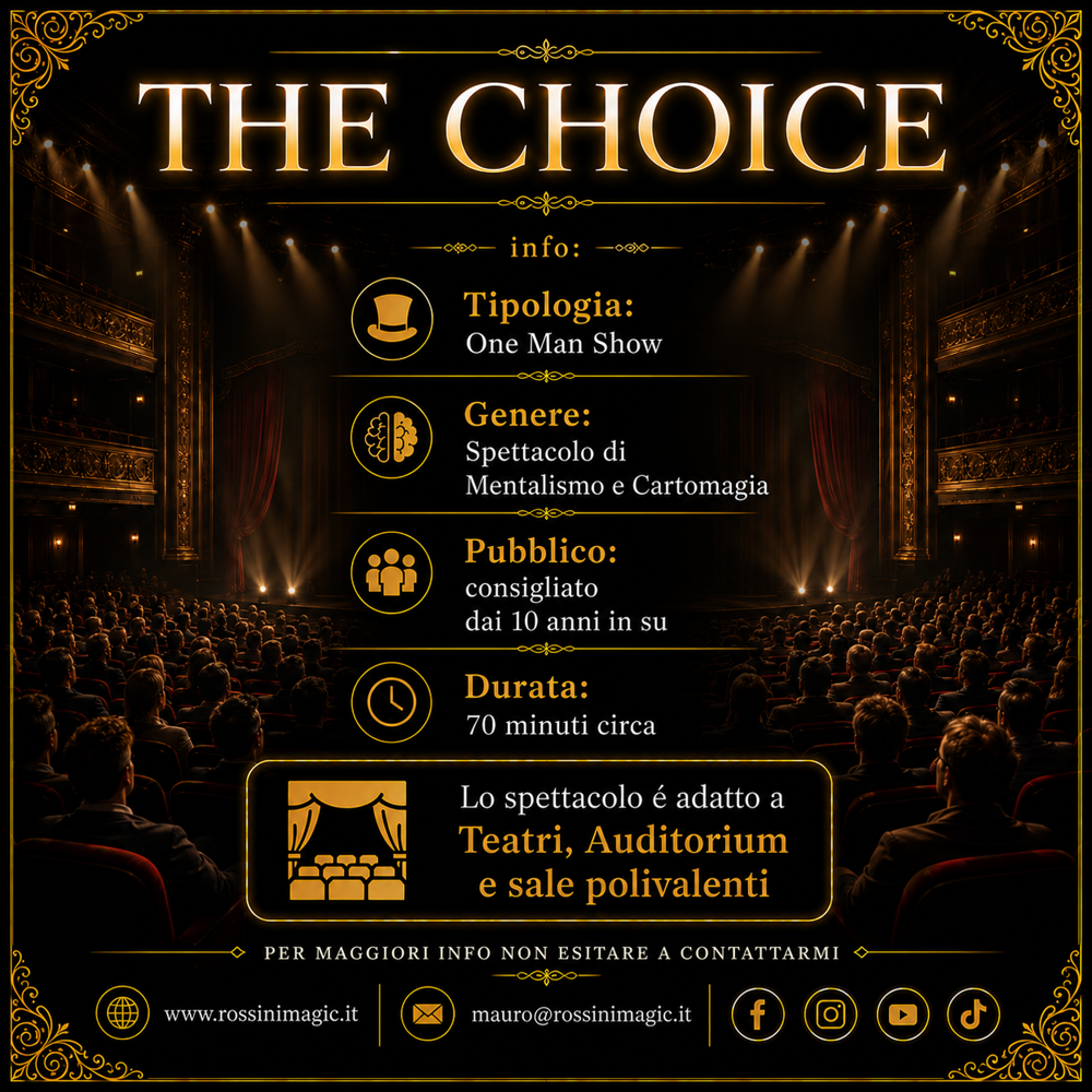 info spettacolo the choice