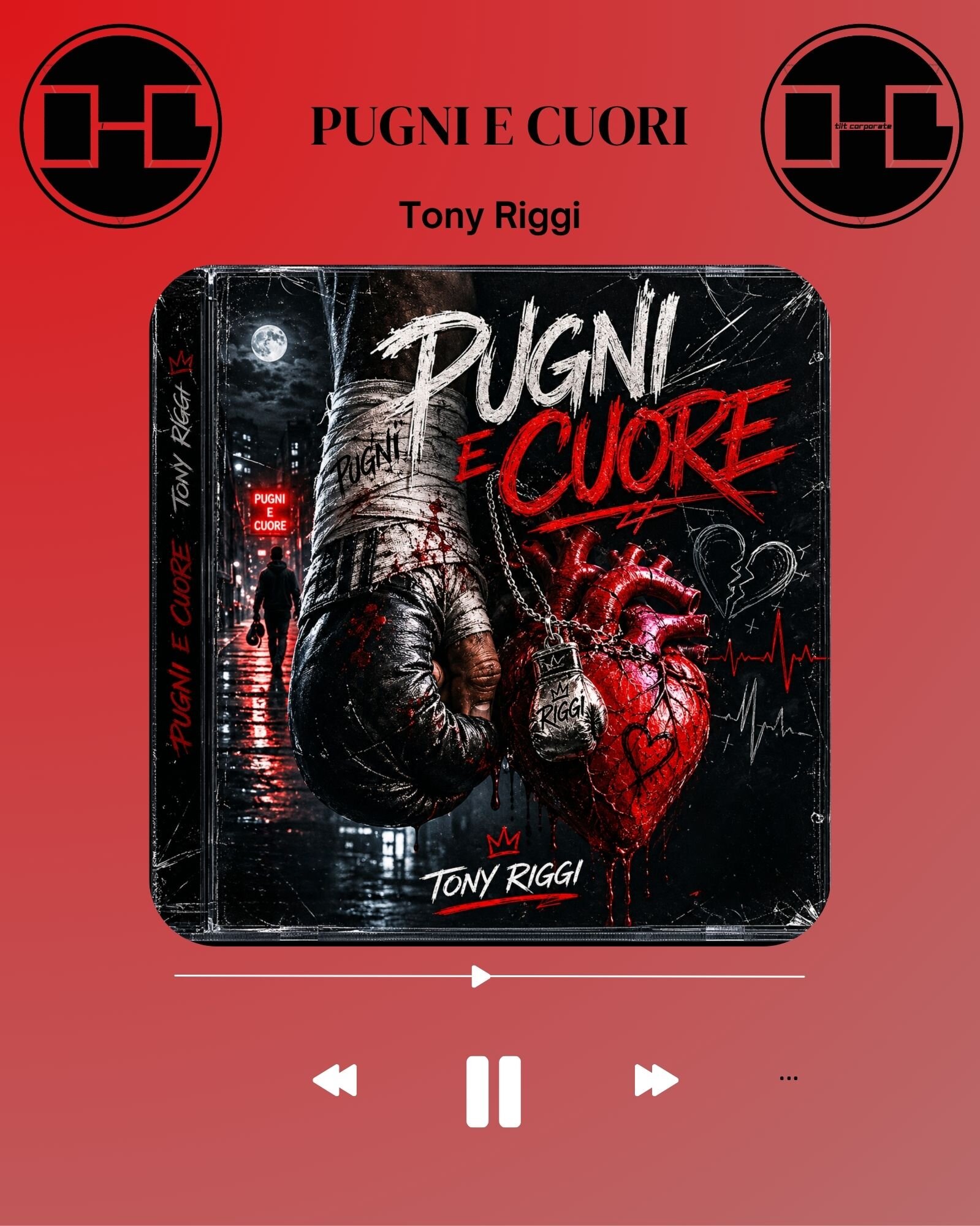Pugni e Cuore è il nuovo singolo di Tony Riggi!