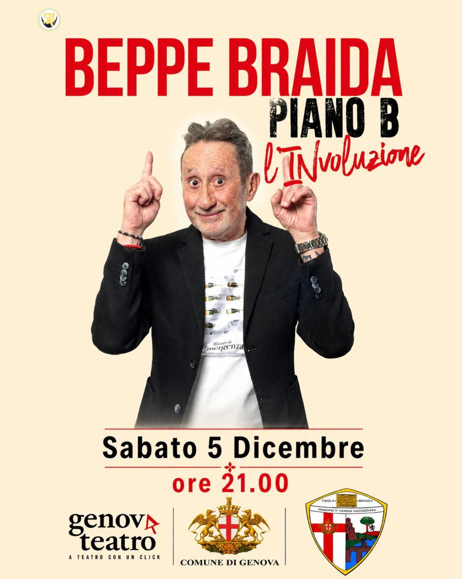Beppe Braida live @ Teatro Govi di Genova - Sabato 05 Dicembre 2026