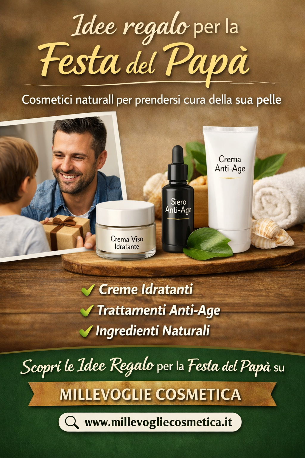 Festa del Pap&agrave;: le migliori idee regalo naturali per la cura della pelle