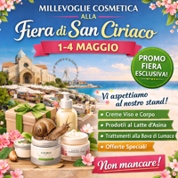 🌸 Millevoglie Cosmetica alla Fiera di San Ciriaco! 🌸