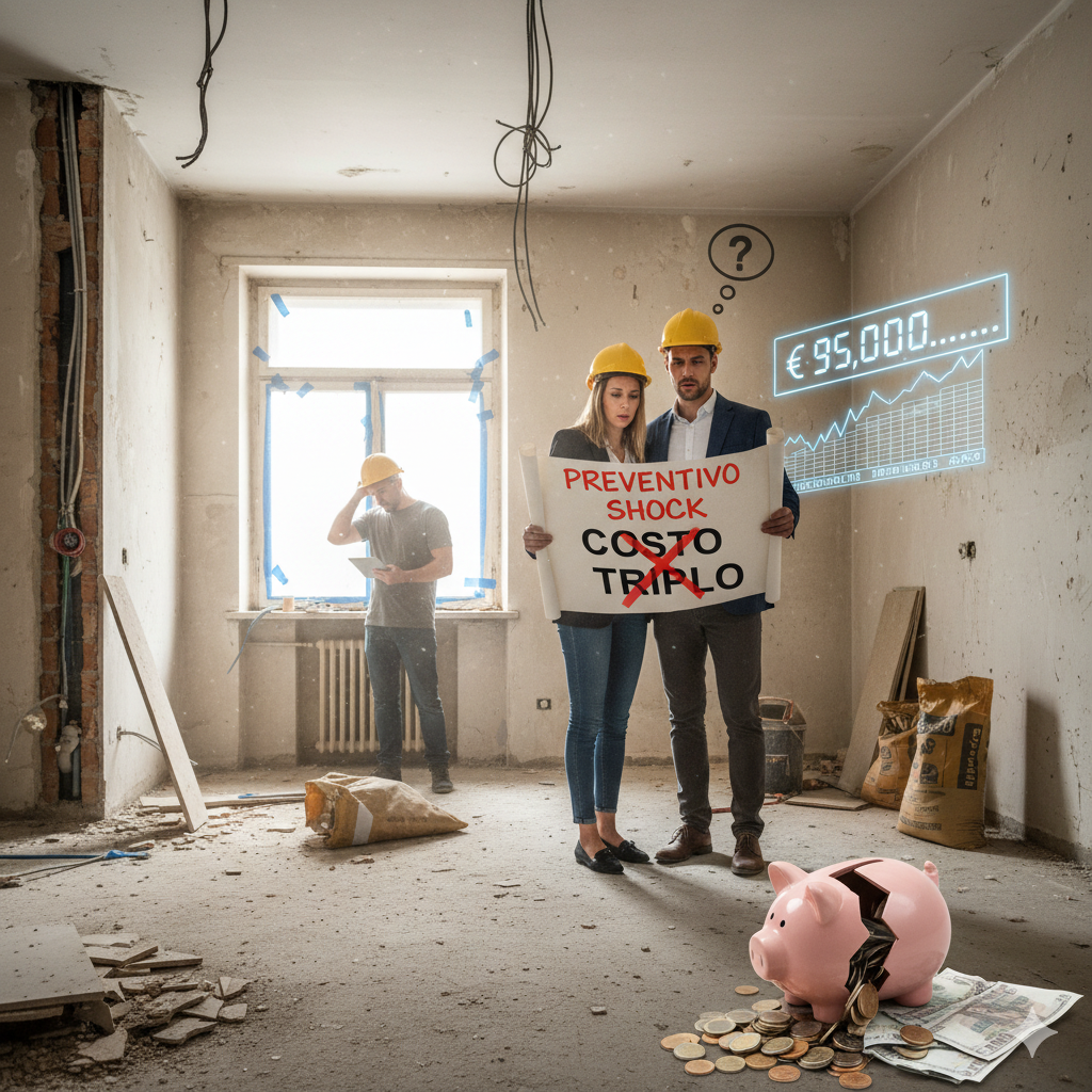 Budget ristrutturazione esploso? Sei nel 90% di chi sbaglia! Budget ristrutturazione esploso? Sei nel 90% di chi sbaglia!