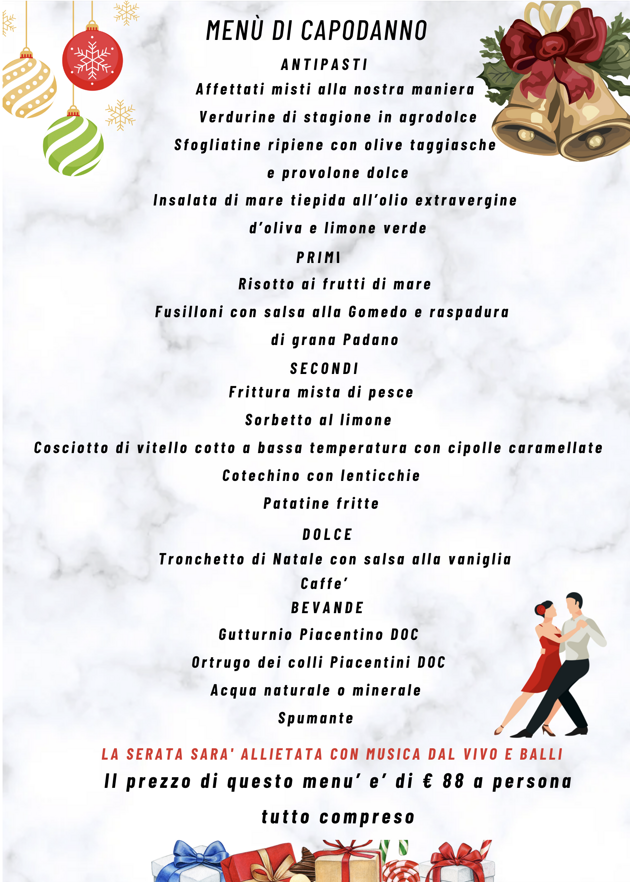 anteprima menu' di capodanno