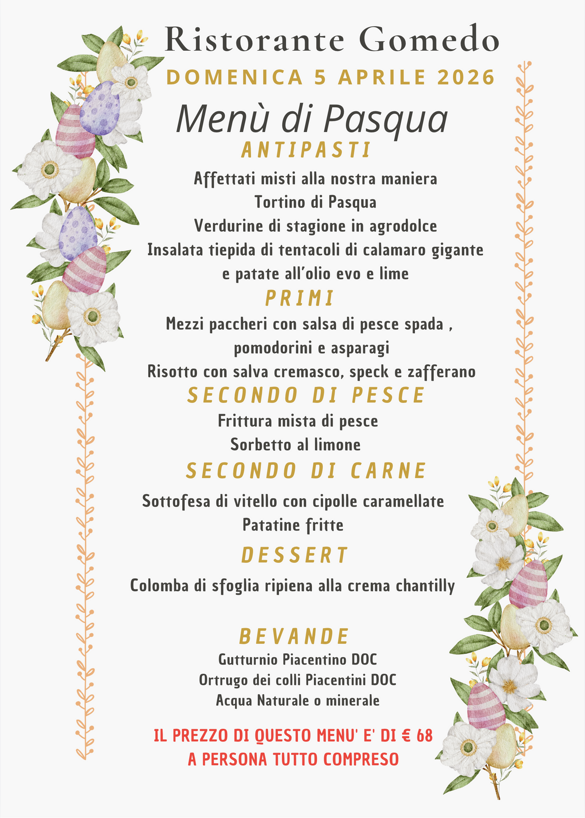 anteprima menu' pasqua 2026
