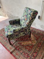 poltrona-vintage-anni-60-design-con-tappezzeria-tropical-colonial-style