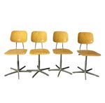 set-di-n4-sedie-da-scuola-scrivania-regolabili-vintage