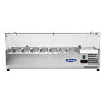 it-yindu-kitchen-equipment-atosa-vrx-refrigerato-portacondimenti-con-teca-in-vetro-corpo-acciao-inox-dim-1505-x-335-x-465-mm-capacita-7-vaschette-da-gn-14