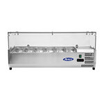it-yindu-kitchen-equipment-atosa-vrx-refrigerato-portacondimenti-con-teca-in-vetro-corpo-acciao-inox-dim-1415-x-335-x-465-mm-capacita-6-vaschette-da-gn-14