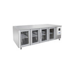 it-yindu-kitchen-equipment-atosa-tavolo-refrigerato-con-porte-in-vetro-700-tn-4-porte-piano-acciaio-inox-304-corpo-acciao-inox-201-2230x-700-x-850-mm-l-x-p-x-agrigio