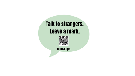 talk to strangers. leave a mark v2 