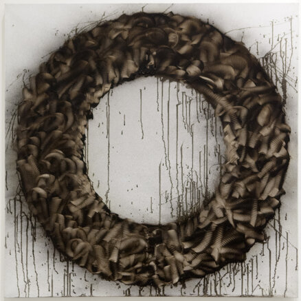 marco abisso - circle n°3 - 2015 - 100x100cm - olio motore esausto e catramina spray su tela.jpeg