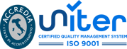 uni iso 9001 blu con accredia