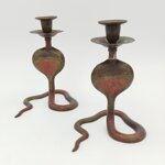 coppia-porta-candela-cobra