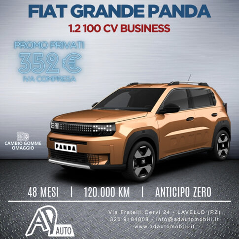 Noleggio Fiat Grande Panda - Ad Automobili Lavello